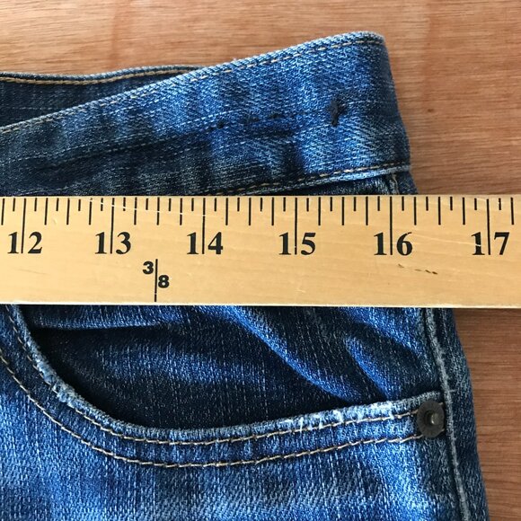 Current/Elliott Boyfriend Jeans Women 26 Blue Mid Rise Distressed Medium Wash - Picture 8 of 13